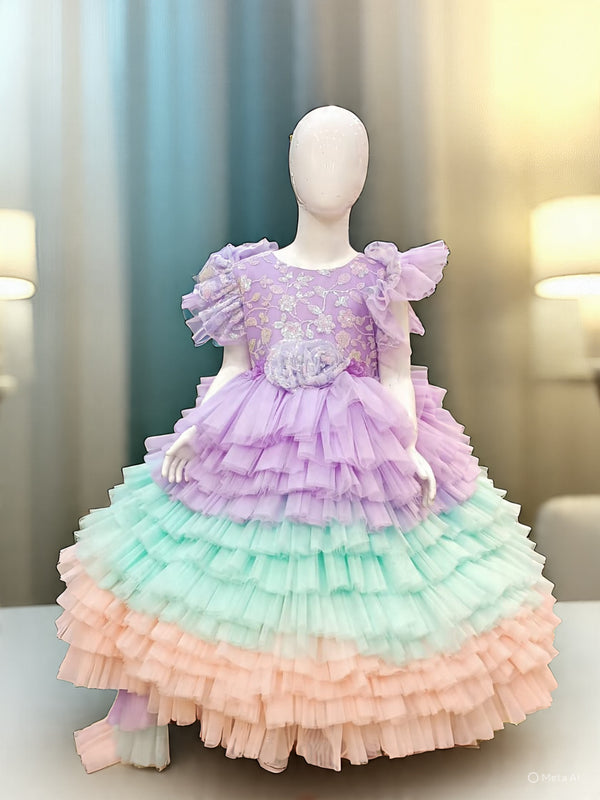 Rainbow Customized Frock