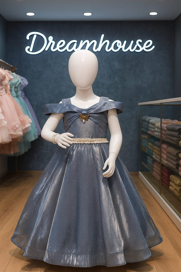 Off-Shoulder Baby Maxi Dress