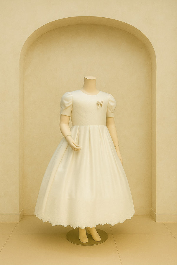 Silken Angel – White Baby Silk Frock